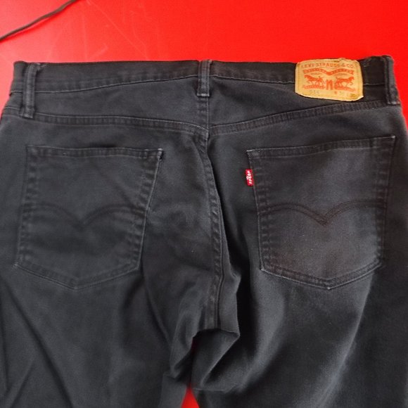 Levi's 514 straight fit jeans black men's size 36x30 - Picture 4 of 9